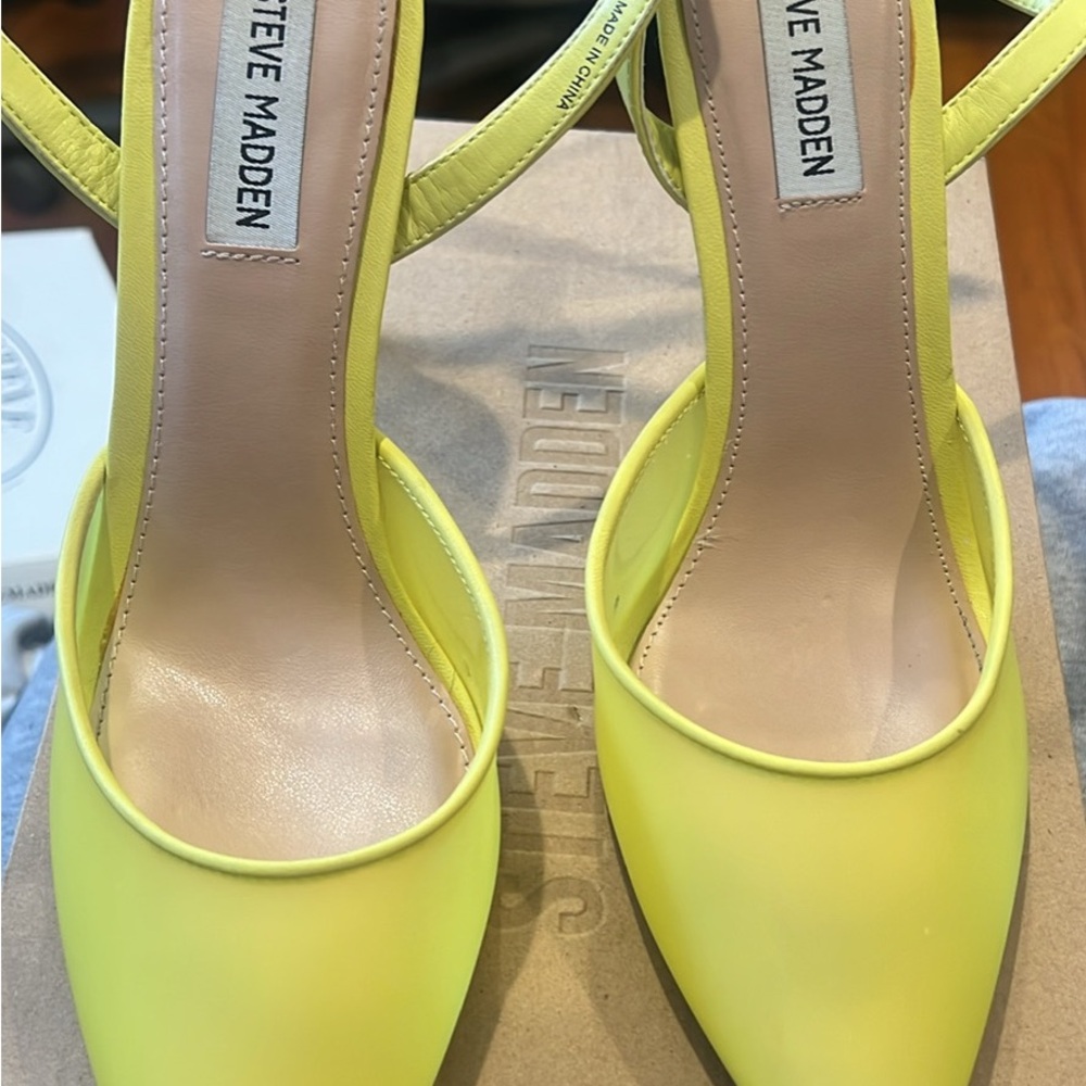 Steve Madden Lemon Yellow Heels